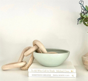 Tân Gia món quà bên kệ sách trang trí giọng đối tượng chuỗi Nút Tay Chạm Khắc bằng gỗ Chuỗi liên kết cho Bàn cà phê - Product Image 2