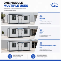 Maisons modulaires en acier préfabriquées, bureaux mobiles pliables pour espaces de travail