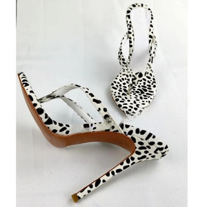 Sandali da Donna con Tacco <span class=keywords><strong>a</strong></span> <span class=keywords><strong>Spillo</strong></span> Aperto, Neri, Sexy, con Cinturino Singolo, Traspiranti, per Banchetti ed Eventi Estivi/Invernali, da Indossare all'Aperto - Product Image 3