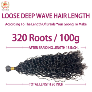 ผมถักเปียสไตล์โบฮีเมียน ผมลอนลึกแบบเป็นช่อ ผมหยิกแบบเป็นล็อค ผมถักโครเชต์แบบโบฮีเมียน ต่อผมแท้ - Product Image 4