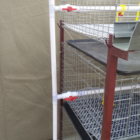Cage à poulets galvanisée à 3/4 niveaux, petite cage à poulets, équipement d'élevage avicole, cages à batterie pour volailles, poulets