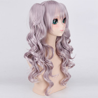 Perruque synthétique double queue de cheval Ainizi en gros, 60 cm, cosplay, personnage de Tomori Nao de Charlotte