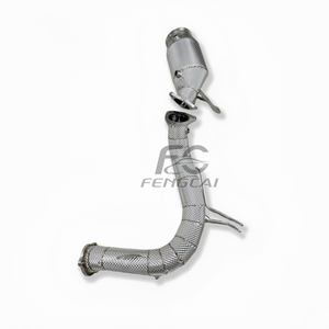 Collecteur d'échappement isolé sur mesure 100/200/300 cellules pour <span class=keywords><strong>Audi</strong></span> <span class=keywords><strong>A5</strong></span> 2.0T B9.5 2021-2024 en acier inoxydable 304 – Amélioration de performance pour conduite sportive - Product Image 3