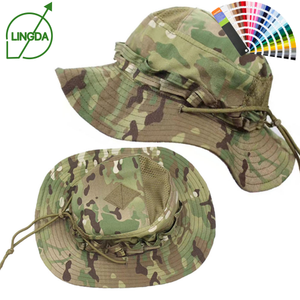 Fabrik-Großhandel Sommer-Safarihut mit Breiter Krempe, Outdoor-Tarnmuster-Anglerhut mit Sonnenschutz - Product Image 1