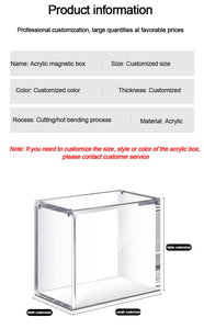 กล่องอะคริลิคแม่เหล็กแบบกำหนดเอง อุปกรณ์เสริม TCG อะคริลิค กล่องป้องกันการกระแทกแบบแม่เหล็กอะคริลิคสำหรับกล่อง ETB - Product Image 2