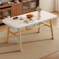 Table à manger de luxe moderne couleur noyer, 18 mm d'épaisseur, durable, 6 places, mobilier de maison pour petits espaces – Vente chaude directe usine