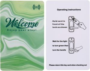 13.56mhz ISO14443 imprimable MIFARE Classic EV1 1K hôtel Motel PVC RFID carte-clé avec enveloppes vertes Saflok, Onity,<span class=keywords><strong>Miwa</strong></span> - Product Image 2