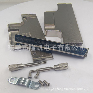 Conector SCSI hueco de 100 pines macho con carcasa de aleación de zinc soldada con cables y tornillos de montaje para almacenamiento de servidores y control industrial - Product Image 3