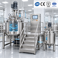 Cuve de mélange en acier inoxydable de qualité alimentaire 300L, cuve à double enveloppe, cuve réactrice, fermenteur en acier inoxydable avec agitateur mécanique