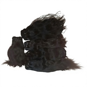 Natural Black Human <b>Hair</b> Bulk Deep Curly Wave <b>Remy</b> <b>Hair</b> <b>Extensions</b> Unprocessed Weft - Product Image 3