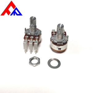 ผู้ผลิตขายส่งโพเทนชิโอมิเตอร์แบบหมุน RK163 แกนโลหะแบบ D-axis ความเสถียรสูง เส้นผ่านศูนย์กลางแกน 6 มม. โพเทนชิโอมิเตอร์คาร์บอน - Product Image 5