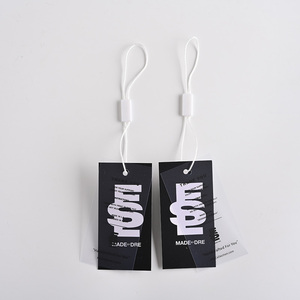 Etiquettes volantes de luxe personnalisées Etiquettes pour vêtements en aluminium Etiquettes avec logo personnalisé Billet pivotant Etiquettes volantes avec feuille d'or pour vêtements - Product Image 2