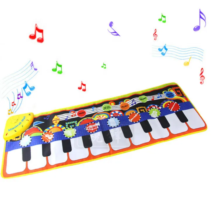 Set de jouets musicaux pour bébé, clavier de Piano, tapis d'éveil des tout petits, nouveauté,