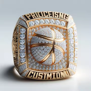 Bagues de championnat personnalisées 2025 pour jeunes <span class=keywords><strong>NBA</strong></span>/college basketball WBC <span class=keywords><strong>Chicago</strong></span> pour fiançailles mariage plaqué or 14 carats alliage - Product Image 2