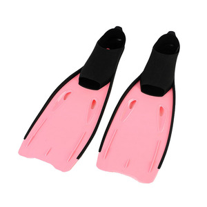 Palmes de plongée pour entraînement de natation, palmes pleines en PVC pour adultes, rigideur moyenne, pour la plongée avec tuba - Product Image 3