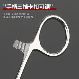 Pinces à tissus en acier inoxydable By6482, instrument chirurgical réutilisable pour usage vétérinaire - Product Image 4