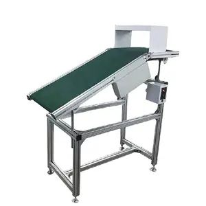 PCB Pvc Green Belt Assembly Small Conveyor Table Machine Wave Solder Outfeed Conveyor