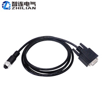 Connecteur de câble étanche en PVC OMCH M8 M12 à 4 broches, mâle-femelle, adaptateur droit ou à angle droit
