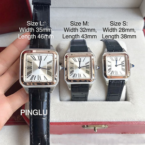 นาฬิกาควอตซ์ Foreign Trade Shandux Luxury Eta Couple's Cheetah Dumont Series รุ่น Blue Needle แบบย่างสีน้ำเงิน สำหรับคู่รัก นำเข้าจากต่างประเทศ - Product Image 4