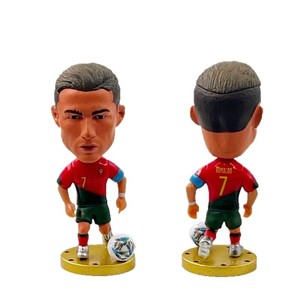 Figurines <span class=keywords><strong>de</strong></span> football en PVC peintes à la main du Brésil Neymar, d'Argentine, du Portugal Ronald, <span class=keywords><strong>de</strong></span> France Mbappé - Poupées sportives - Product Image 1