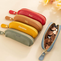 Monedero Portátil de Cuero PU RR, Mini Monedero de Cuero, Bolsa para Monedas, Porta Joyas, Porta Dinero, Estuche para Efectivo, Monedero para Mujer