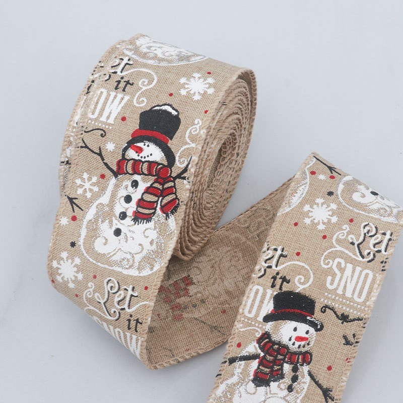 Bonhomme de neige naturel - 6,3 cm, 10 yards par rouleau
