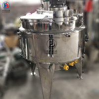 Cuve de réaction industrielle en acier inoxydable à double enveloppe avec agitateur et chauffage électrique