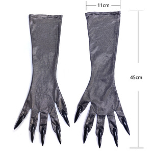 Pafu Halloween gato disfraz accesorios <span class=keywords><strong>Catwomen</strong></span> disfraz para representaciones teatrales fiesta club nocturno mascarada máscara gato pata guantes - Product Image 6