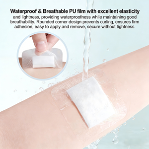 Apósito Transparente Médico con Almohadilla Absorbente, Película de PU Estéril Impermeable, Hipoalergénico, Adhesión Duradera <span class=keywords><strong>para</strong></span> el Cuidado de <span class=keywords><strong>Heridas</strong></span> - Product Image 2
