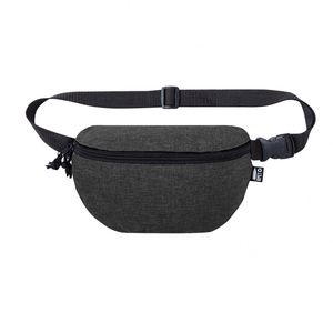 Sac banane promotionnel personnalisé avec logo, imprimé numériquement, en polyester RPET 600D, design élégant, pour cadeaux et sports - Product Image 2