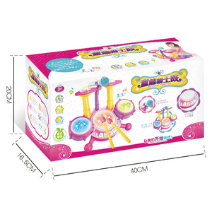 Bébé Montessori Instrument de musique enfant en bas âge Musical Battant <span class=keywords><strong>Tambourin</strong></span> Kit Éducatif Microphone Jazz Tambour Jouet Ensemble <span class=keywords><strong>pour</strong></span> Enfants - Product Image 6