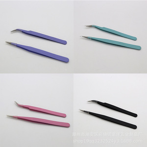 Pegatinas de tarjeta de mano de acero inoxidable de 1.5mm de grosor en colores macaron, pinzas, extensión de uñas para arte de uñas con diseño de plantas suculentas y pestañas - Product Image 4