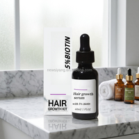 Huile Capillaire Réparatrice Professionnelle à la Biotine et Bloqueur de DHT, Formule 2-EN-1, 60ml, Traitement Quotidien pour Cheveux Plus Épais et Bouclés, et Cuir Chevelu