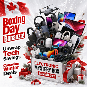 Boîte mystère Canada Boxing Day Électronique Aléatoire 1-3 pièces : Tablette, Haut-parleur, Drone, Casque VR, Téléphone – Boîte mystère avancée de haute qualité - Product Image 1