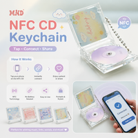 Porte-clés NFC CD pour le streaming musical, appuyez pour écouter Spotify Apple Music