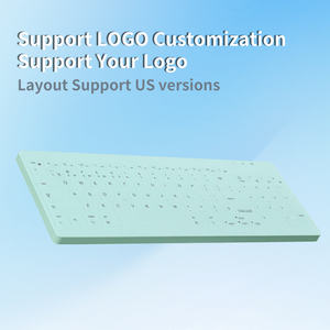 คีย์บอร์ดกันน้ำมาตรฐาน IP68 สำหรับอุตสาหกรรมและการแพทย์ แบบไร้สาย สามโหมด ช่องเสียบ Type-C USB สำหรับตั้งโต๊ะ ขายส่งจากโรงงาน - Product Image 2