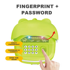 Hucha Electrónica Inteligente con Forma <span class=keywords><strong>de</strong></span> Dinosaurio, Enseña a los Niños el Hábito <span class=keywords><strong>de</strong></span> Ahorrar con Seguridad Biométrica, Contraseña y Efectos <span class=keywords><strong>de</strong></span> Sonido - Product Image 3