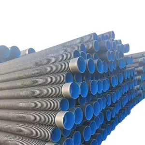 DN100 200 300 400 500 600 800 HDPE double wall corrugated PVC UHMWPE pipe