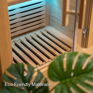Cabina de Sauna de Infrarrojos Lejanos de Grado Comercial para 3 Personas, con <span class=keywords><strong>Calentador</strong></span> de Bajo EMF y Sistema de Audio Bluetooth para Centros de Fitness - Product Image 4