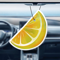 Désodorisant de voiture en papier personnalisé en forme de lettre, désodorisant en papier personnalisé à suspendre