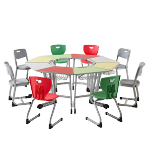 Modern Fixed Single Desk and <b>Chair</b> Set for Primary Middle School Students Furniture PT-300T Kid's Table PT-300T - Product Image 1