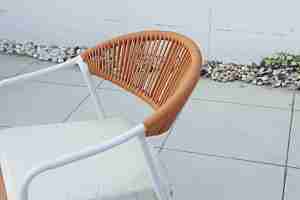 Modern Outdoor Aluminum Dining <b>Table</b> Chair Set Comfortable with Rope for <b>Gardens</b> Courtyards Terraces Hotels Parks - Product Image 5