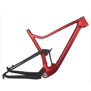 <span class=keywords><strong>Cuadro</strong></span> de Bicicleta de Montaña MTB de Suspensión Completa BSA de Fibra de <span class=keywords><strong>Carbono</strong></span> T700 29er /29er Boost FM027 Número de Color YS2358+negro - Product Image 1