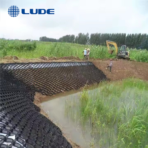 HDPE geocell sỏi lưới ổn định nhựa tổ ong di động Giam giữ hệ thống geocells cho đường - Product Image 2