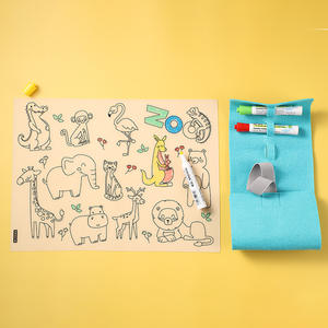 Tapete de Dibujo de Silicona para Niños, Lavable, con Patrones de Dibujos Animados, Antideslizante - Product Image 2