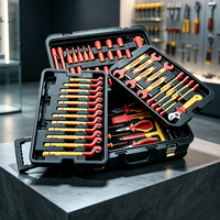 VDT-43 68 pièces Chariot à outils isolé Outils automobiles Kits d'outils Ensemble d'outils professionnels pour mécaniciens