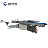 Scie à panneaux horizontale automatique pour le travail du bois avec table coulissante, inclinaison à 45/90 degrés et levage électrique
