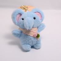 Gantungan Boneka Gajah Kecil yang Lucu dan Menggemaskan, Gajah Kecil di Tali, Gantungan Kunci Boneka untuk Aksesori Tas