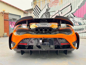 Kit de cuerpo de fibra de carbono estilo <span class=keywords><strong>765LT</strong></span> para <span class=keywords><strong>Mclaren</strong></span> 720S mejorado <span class=keywords><strong>765LT</strong></span> parachoques delantero parachoques trasero alerón trasero guardabarros tubo de escape - Product Image 6