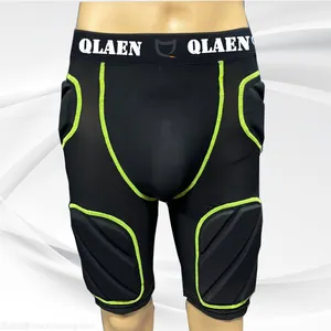 定制骑师曲棍球OEM 3D加厚保护臀部EVA短裤冰球防护装备短裤